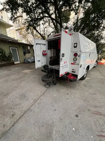 Magnet Plumbing service vehicle on-site for Water Heater Repair in Orange Grove Estates